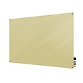 Ghent Harmony 4H x 5W Glass Whiteboard with Square Corners, Beige (HMYSN45BG)