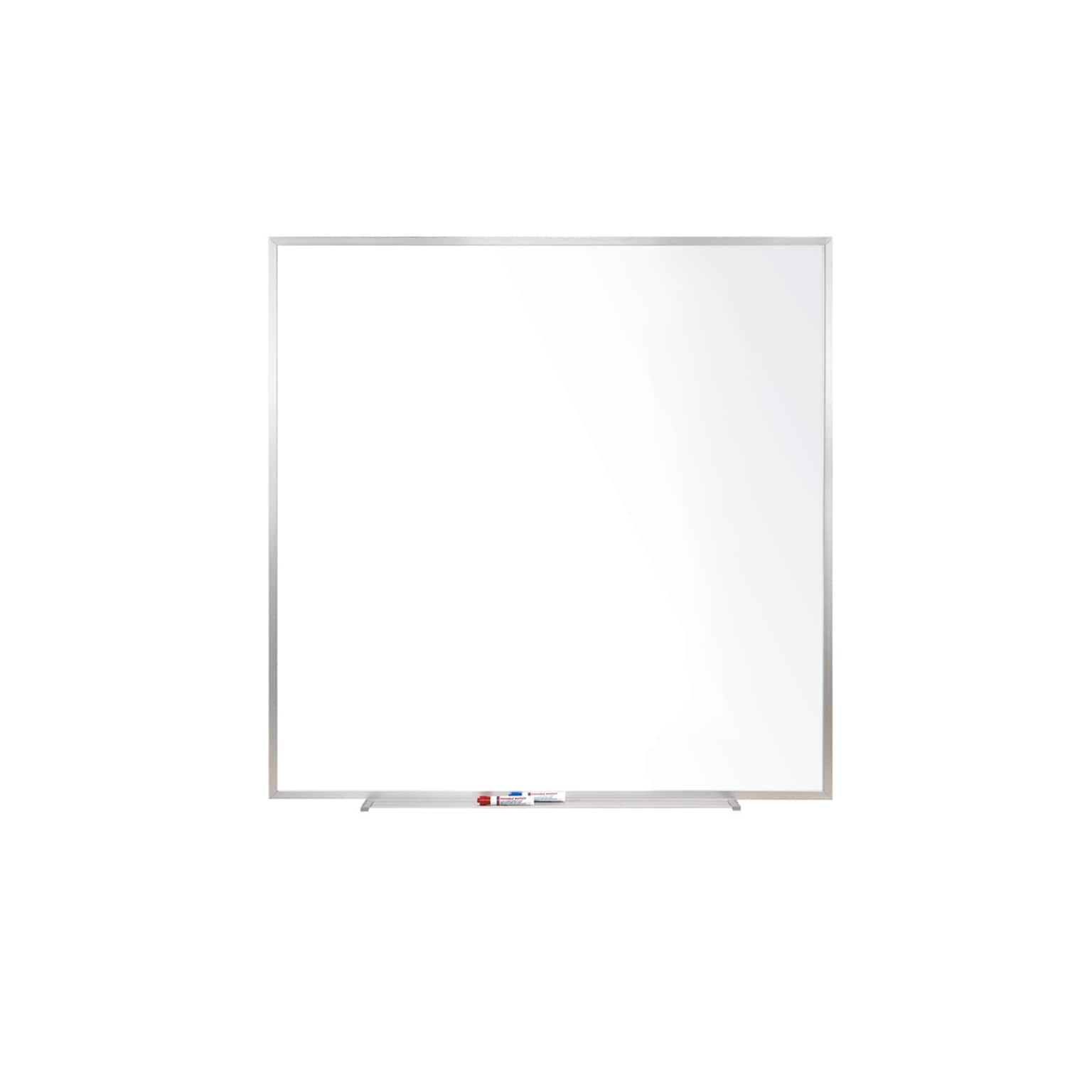 Ghent 4H x 4W Magnetic Porcelain Whiteboard with Aluminum Frame (M1-44-4)