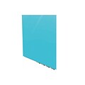 Ghent Aria 4H x 4W Low Profile Glass Whiteboard, Blue (ARIASN44BE)