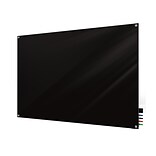 Ghent Harmony Glass Whiteboard with Square Corners, 4H x 5W, Black (HMYSN45BK)