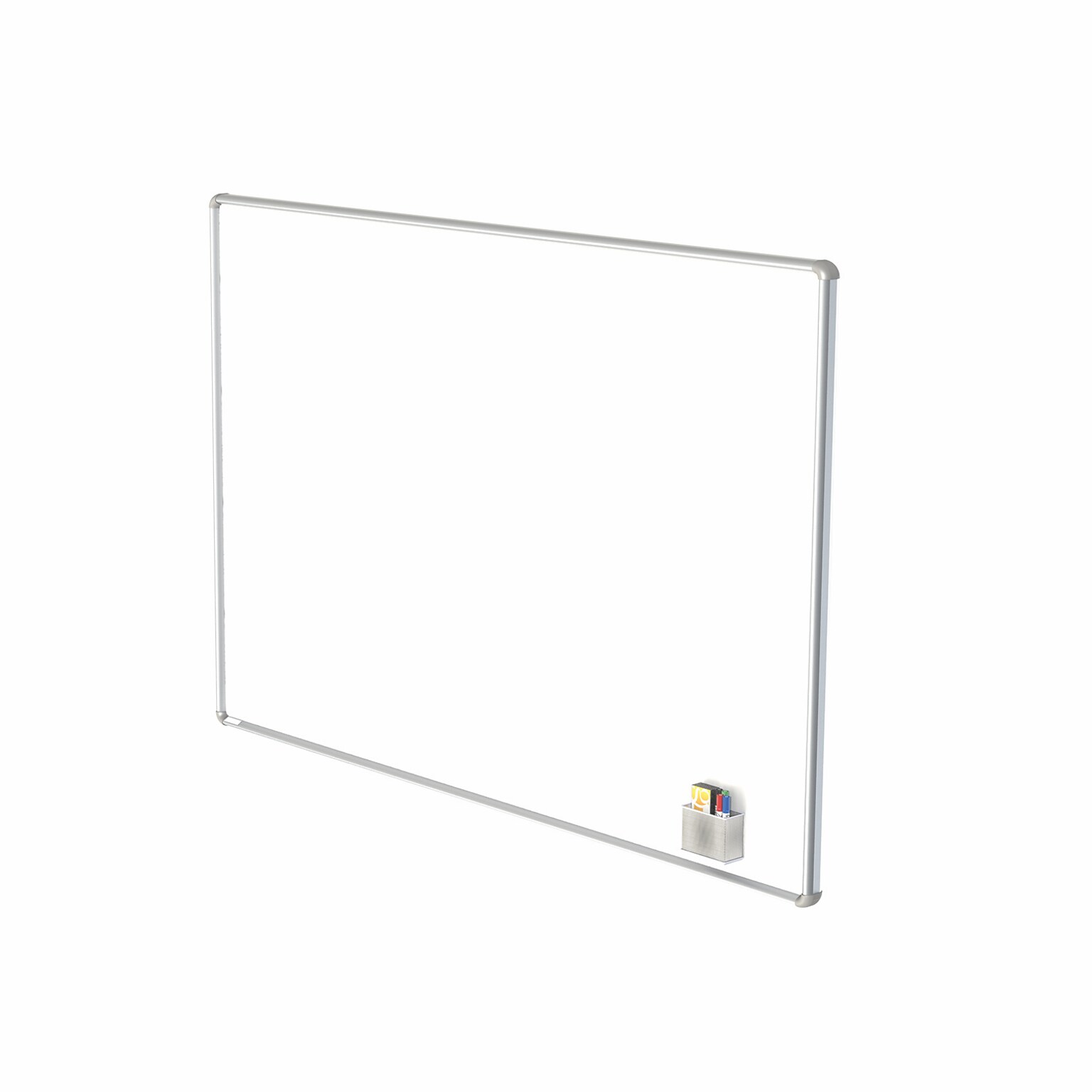 Ghent Nexus Magnetic Porcelain Dry-Erase Whiteboard, Aluminum Frame, 4H x 6W (NEX146WMB)