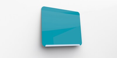 Ghent Link Board 24H x 30W Magnetic Whiteboard, Soft Blue Base/Bright Blue Face (LWB2430BB)