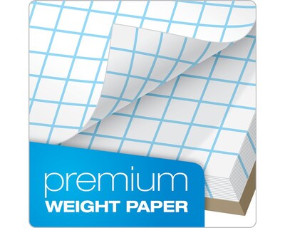 Ampad Graph Pad, 8.5" x 11", Graph Ruled, White, 40 Sheets/Pad (22-026)