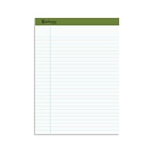 Ampad Earthwise Notepads, 8.5 x 11.75, Wide Ruled, White, 50 Sheets/Pad, 12 Pads/Pack (TOP 20-172R