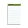 Earthwise® Ampad® 100% Recycled Ruled Pad,  5x8, Jr. Legal Ruling, White, 50 Sheets/Pad, 12 Pads/Pa