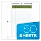 Ampad Earthwise 100% Recycled Ruled Pad,  5x8", Jr. Legal Ruling, White, 50 Sheets/Pad, 12 Pads/Pack (20152)