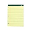 TOPS Double Docket Writing Tablet, 8-1/2 x 11-3/4, Legal Ruled, Canary, 100 Sheets/Pad (63378)