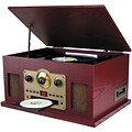 DNP Sylvania Nostalgia 5-in-1 Turntable/CD/Radio/Cassette Player with Auxiliary Input (SRCD838)