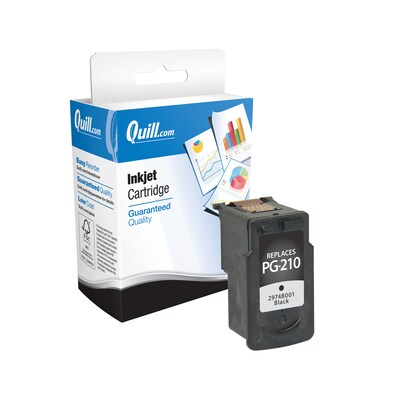 Quill Brand® Remanufactured Black Standard Yield Ink Cartridge Replacement for Canon PG-210 (2973B001) (Lifetime Warranty)