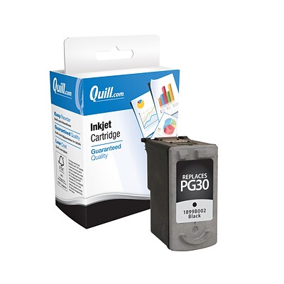 Quill Brand® Remanufactured Black Standard Yield Ink Cartridge Replacement for Canon PG-30 (1899B002) (Lifetime Warranty)