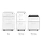 Poppin White Slim Stow 3-Drawer Vertical File Cabinet, White (104667)