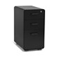 Poppin Black Slim Stow 3-Drawer Vertical File Cabinet, Black (104666)