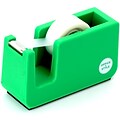 Office + Style Desktop Tape Dispenser, Non-Skid Weighted Base, Green (OS-TDGRN)