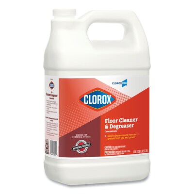 Clorox® Professional Floor Cleaner and Degreaser Concentrate, 1 gal Bottle