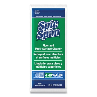 Spic and Span® Liquid Floor Cleaner, 3 oz Packet, 45/Carton