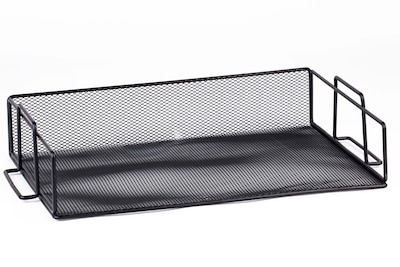 Design Ideas Mesh Letter Tray, Black (34154)