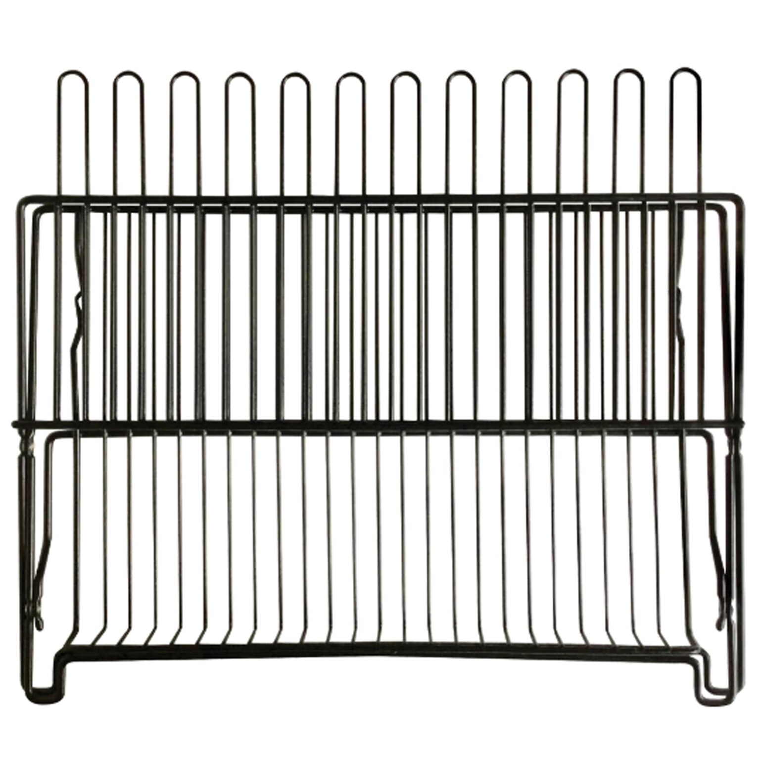 Better Houseware Coated-Steel Folding Dish Rack, Black (BTH1489E)