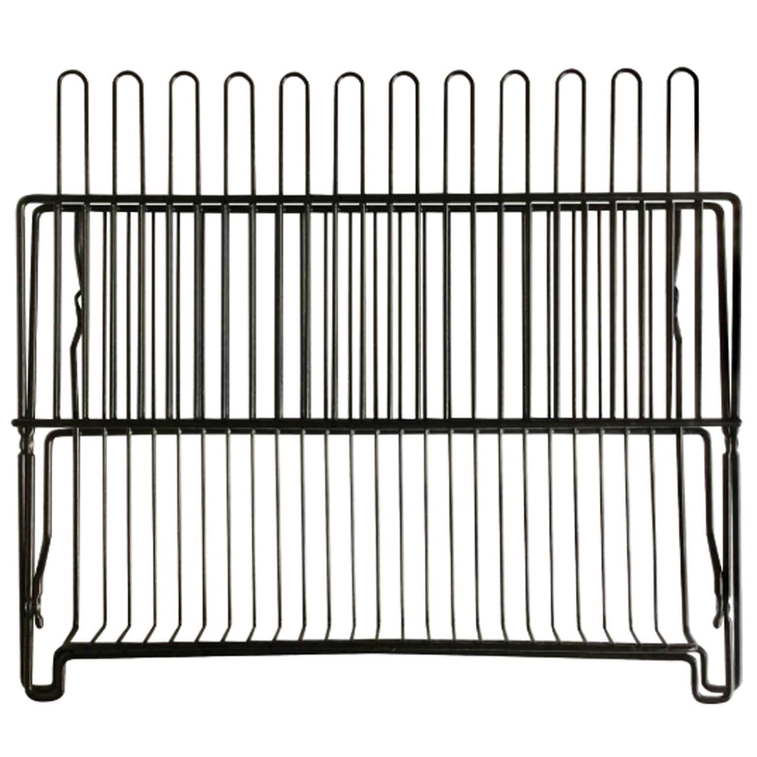 Better Houseware Coated-Steel Folding Dish Rack, Black (BTH1489E)