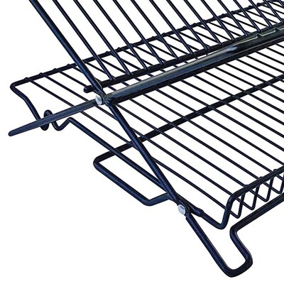 Better Houseware Coated-Steel Folding Dish Rack, Black (BTH1489E)