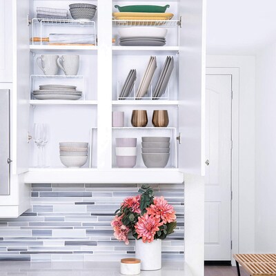 Better Houseware Coated-Steel Medium Storage Shelf, White (186)