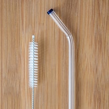 Better Houseware Standard Glass Straws with Cleaning Brush, 5 Pack, (308)