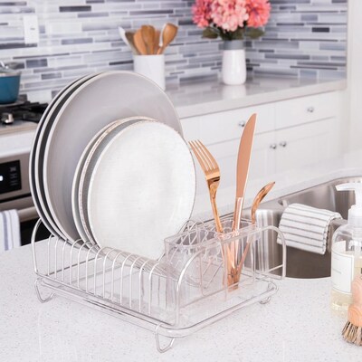 Better Houseware Stainless Steel Dish Drainer Set, Silver (BTH3423)