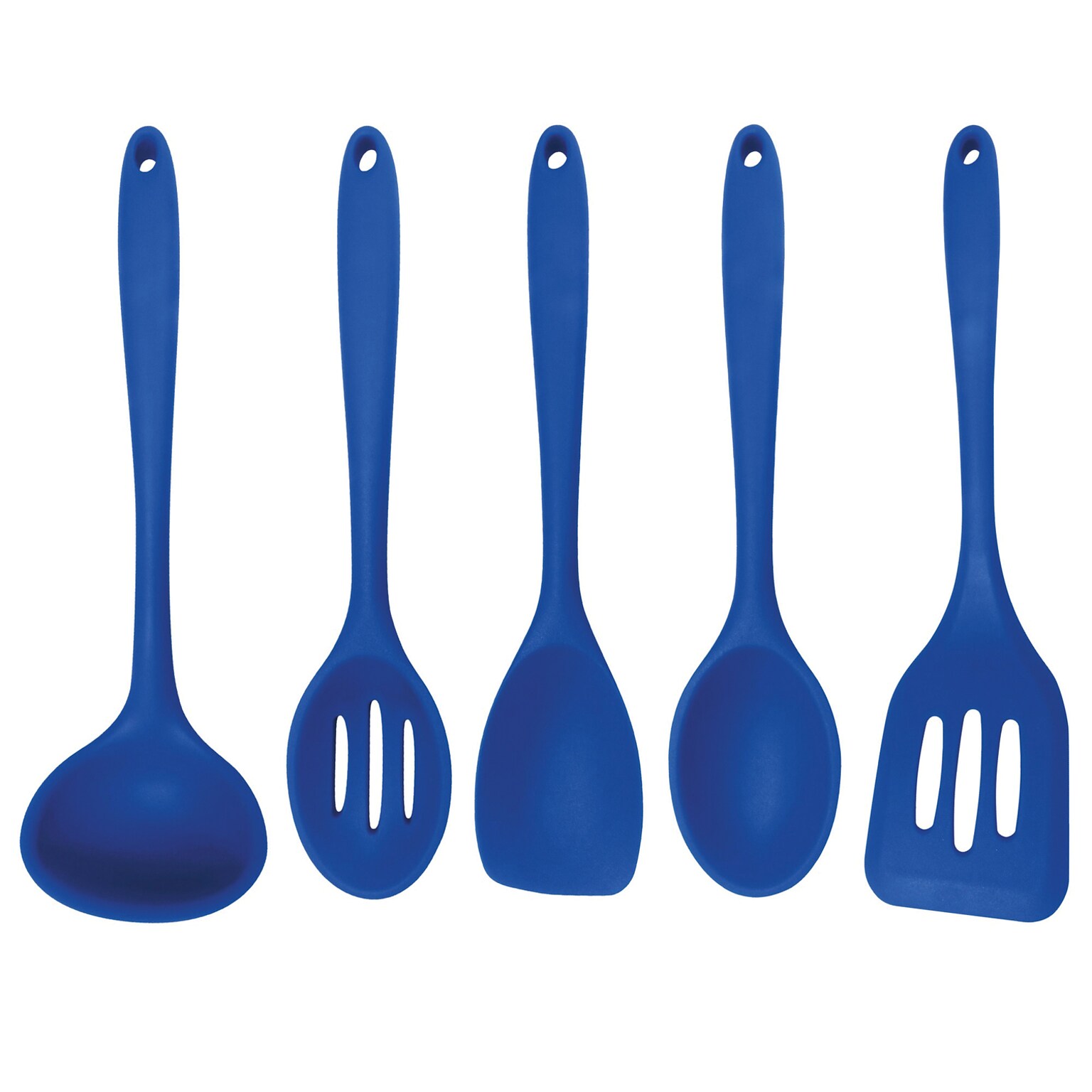 Better Houseware Silicone Cooking Utensils, 5-Piece (3500/B)