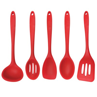 Better Houseware Silicone Cooking Utensils, 5-Piece (3500/R)