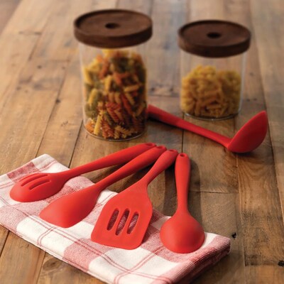 Better Houseware Silicone Cooking Utensils, 5-Piece (3500/R)