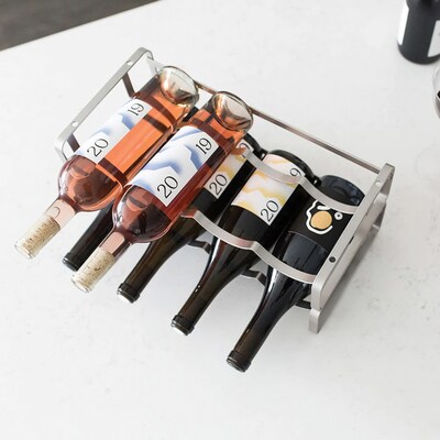 Better Houseware Stackable Steel Wine Rack Metallic (617)