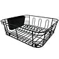 Better Houseware Coated-Steel Dish Drainer 2-Piece, Black (1420/E)