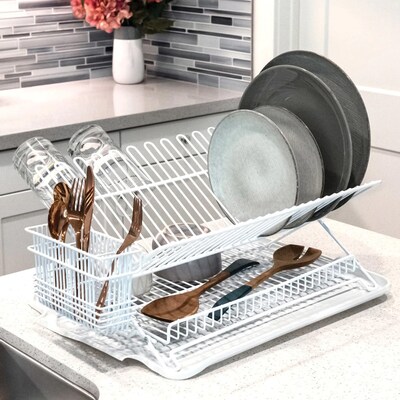 Better Houseware Coated-Steel Cutlery Holder , White (1431/W)