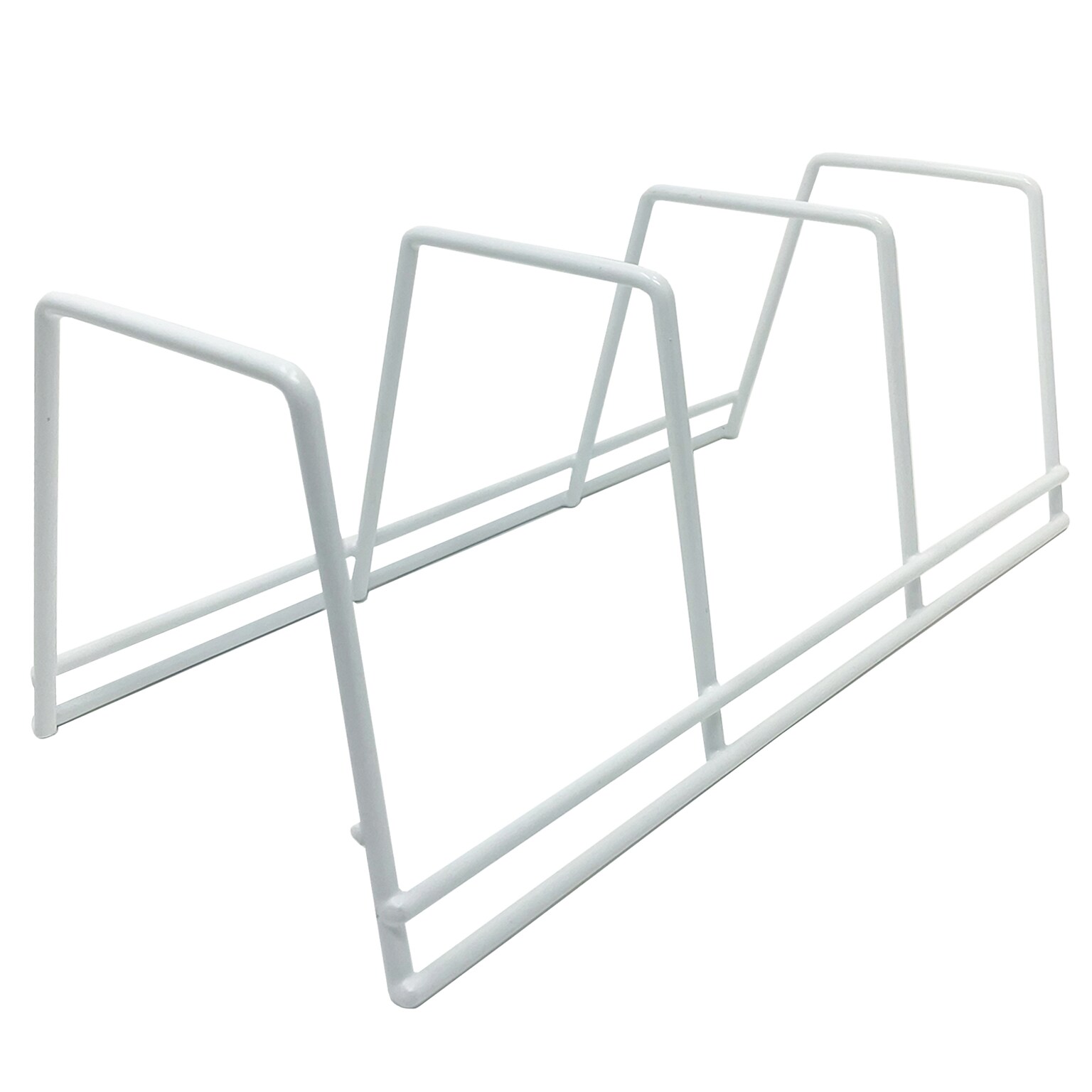 Better Houseware Coated-Steel 3-Section Plate Rack, White (1494)