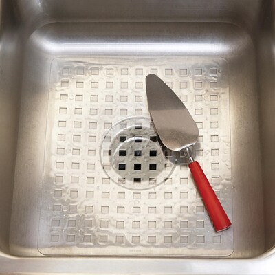 Better Houseware PVC Medium Sink Mat, Clear (41486)