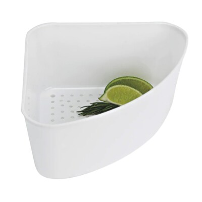 Better Houseware Plastic Corner Sink Strainer, White (724)