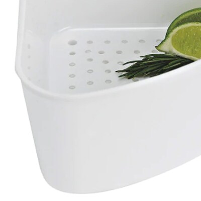 Better Houseware Plastic Corner Sink Strainer, White (724)