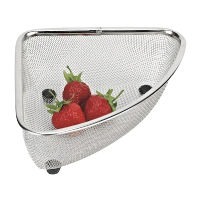 Better Houseware Stainless Steel Mesh Corner Sink Strainer, Silver (725)