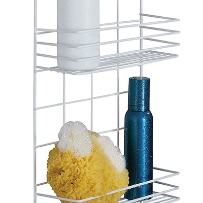 Better Houseware Coated-Steel Shower Caddy, White, (888/W)