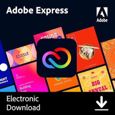 Adobe Express for Windows/MacOS, 1-Year Subscription, 1 User, [Electronic Download](65324510)