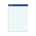 Ampad Notepad, 8.5 x 11 (US letter), Quad Ruled, White, 100 Sheets/Pad (TOP 20-210)