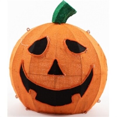 Gardman Lighted Jack-O-lantern Burlap, Orange (G48WB4009566)