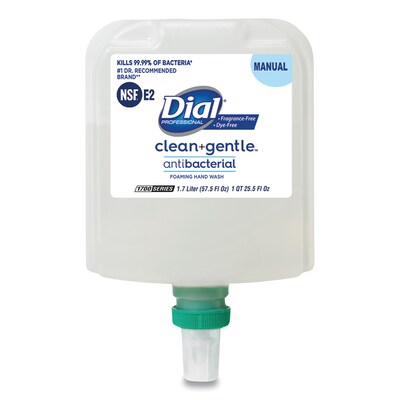 Dial Professional Clean+Gentle Antibacterial Foaming Hand Wash Refill for Dial 1700 Dispenser, Fragr
