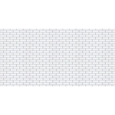 Fadeless® Bulletin Board Art Paper, 48" x 50', White Subway Tile (PAC57505)