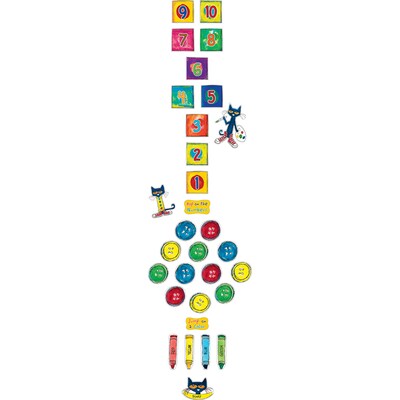 Teacher Created Resources Pete the Cat Numbers and Colors Sensory Path, 31 Pieces (TCR77541)