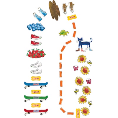 Teacher Created Resources Pete the Cat My Groovy Shoes Sensory Path, 44 Pieces (TCR77542)