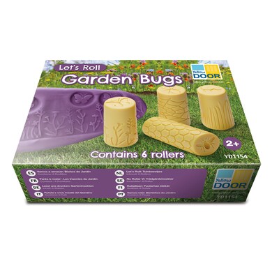 Yellow Door Lets Roll Garden Bugs Clay Rollers, Yellow, Set of 6 (YUS1154)