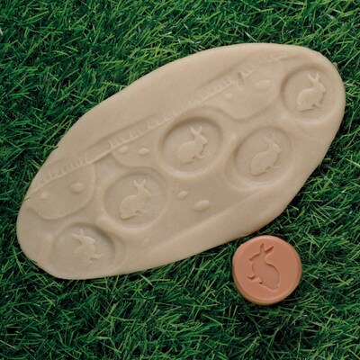Yellow Door Let's Roll Forest Friends Clay Rollers, Brown, Set of 6 (YUS1155)