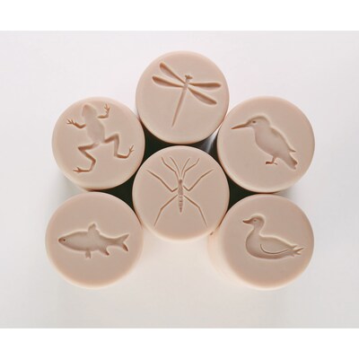 Yellow Door Let's Roll Pond Life Clay Rollers, Natural, Set of 6 (YUS1157)