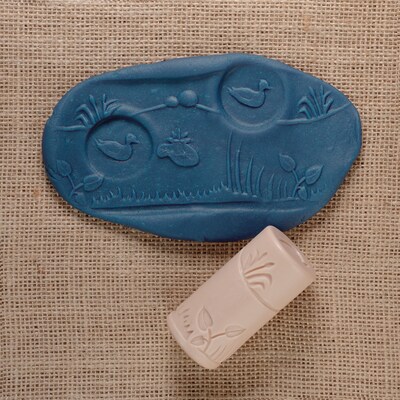Yellow Door Let's Roll Pond Life Clay Rollers, Natural, Set of 6 (YUS1157)