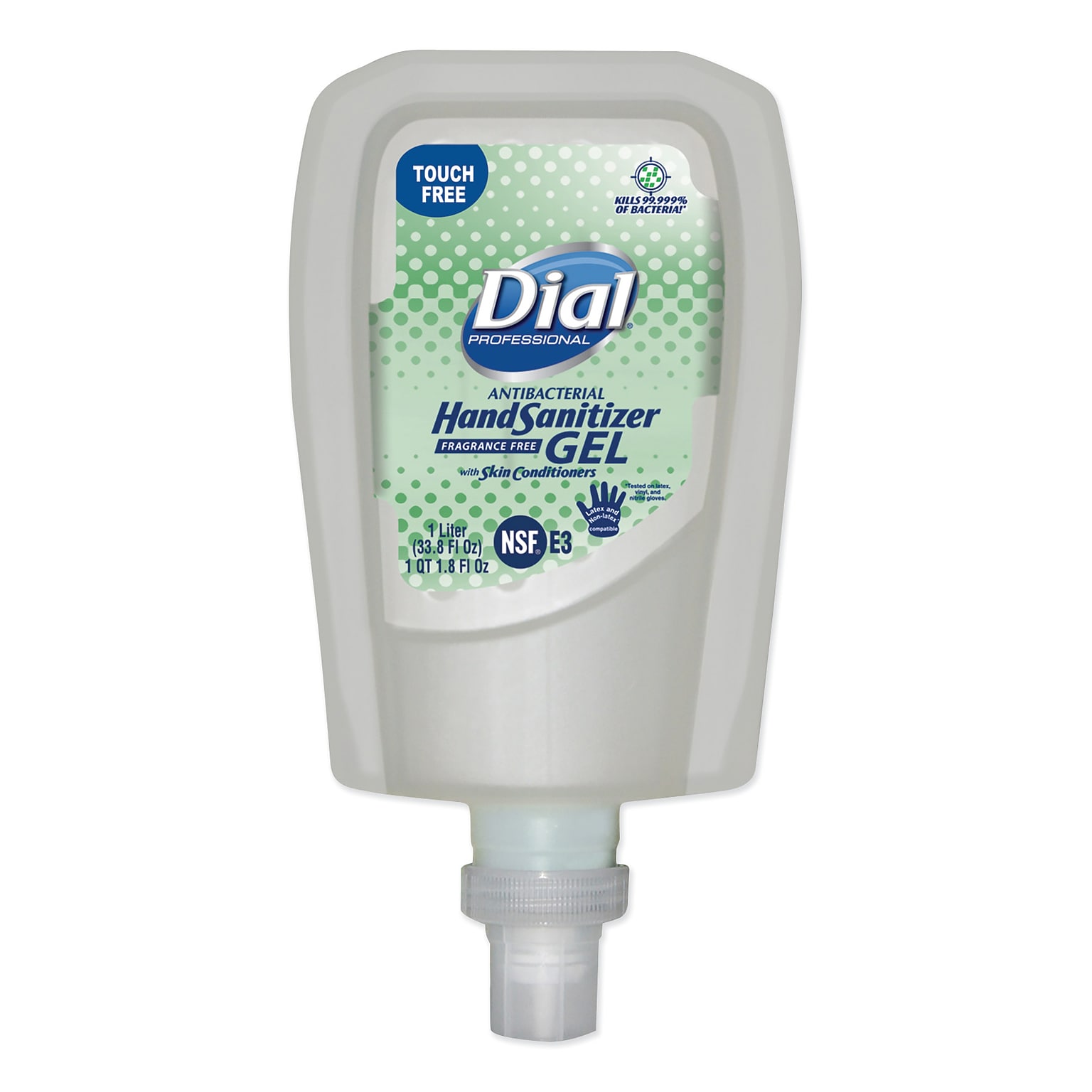 Dial® Professional Antibacterial Gel Hand Sanitizer Refill for FIT Touch Free Dispenser, Fragrance-F